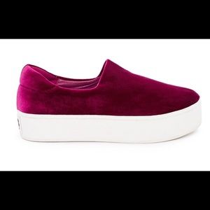 Opening Ceremony Cici Velvet Slip On Sneakers